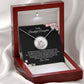 MC026 To My Beautiful Daughter I Love You Love Knot Necklace Gift From Dad