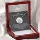 MC017 To My Beautiful Daughter I Love You Love Knot Necklace Gift From Mom