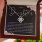 MC028 To My Daughter How Proud I Am of You Love Knot Necklace Gift