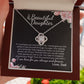 MC015 To My Beautiful Daughter How Special You Are To Me Love Knot Necklace Gift  From Dad