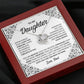 MC011 Daughter I Love You Forever Love Knot Necklace Gift From Dad