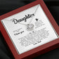 MC006 Daughter Never Forget That I Love You Love Knot Necklace Gift From Dad