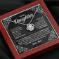 MC030 To My Daughter Never Forget That I Love You Love Knot Necklace Gift From Dad