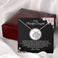 MC026 To My Beautiful Daughter I Love You Love Knot Necklace Gift From Dad