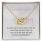 To My Beautiful Granddaughter Interlocking Hearts Necklace Gift From Grandpa or Grandma