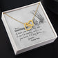 To My Granddaughter Interlocking Hearts Necklace Gift From Grandma or Grandpa