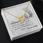 To My Granddaughter Interlocking Hearts Necklace Gift From Grandpa