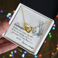To My Granddaughter Interlocking Hearts Necklace Gift From Grandpa
