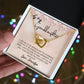 To My Granddaughter Interlocking Hearts Necklace Gift From Grandpa