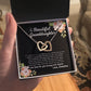 To My Beautiful Granddaughter Interlocking Hearts Necklace Gift From Grandma