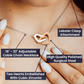 To My Beautiful Granddaughter Interlocking Hearts Necklace Gift From Grandma
