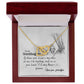 To My Granddaughter Interlocking Hearts Necklace Gift From Grandpa