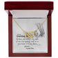 To My Granddaughter Interlocking Hearts Necklace Gift From Grandma or Grandpa