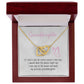 To My Beautiful Granddaughter Interlocking Hearts Necklace Gift From Grandpa or Grandma