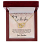 To My Granddaughter Interlocking Hearts Necklace Gift From Grandma