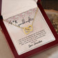 To My Granddaughter Interlocking Hearts Necklace Gift From Grandma