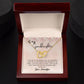 To My Granddaughter Interlocking Hearts Necklace Gift From Grandpa