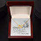 To My Granddaughter Interlocking Hearts Necklace Gift From Grandpa