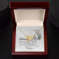 To My Granddaughter Interlocking Hearts Necklace Gift From Grandma or Grandpa