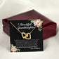 To My Beautiful Granddaughter Interlocking Hearts Necklace Gift From Grandma