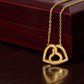To My Beautiful Granddaughter Interlocking Hearts Necklace Gift From Grandpa