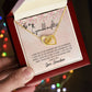 To My Granddaughter Interlocking Hearts Necklace Gift From Grandma