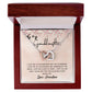 To My Granddaughter Interlocking Hearts Necklace Gift From Grandma