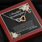To My Beautiful Granddaughter Interlocking Hearts Necklace Gift From Grandpa