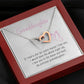To My Beautiful Granddaughter Interlocking Hearts Necklace Gift From Grandpa or Grandma