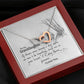 To My Granddaughter Interlocking Hearts Necklace Gift From Grandma or Grandpa