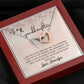 To My Granddaughter Interlocking Hearts Necklace Gift From Grandpa