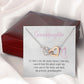 To My Beautiful Granddaughter Interlocking Hearts Necklace Gift From Grandpa or Grandma