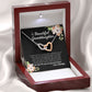 To My Beautiful Granddaughter Interlocking Hearts Necklace Gift From Grandpa