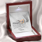 To My Granddaughter Interlocking Hearts Necklace Gift From Grandma or Grandpa