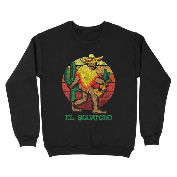 TeeMaru Bigfoot Sweatshirt MC034- El Squatcho Mexican Sasquatch Hide And Seek