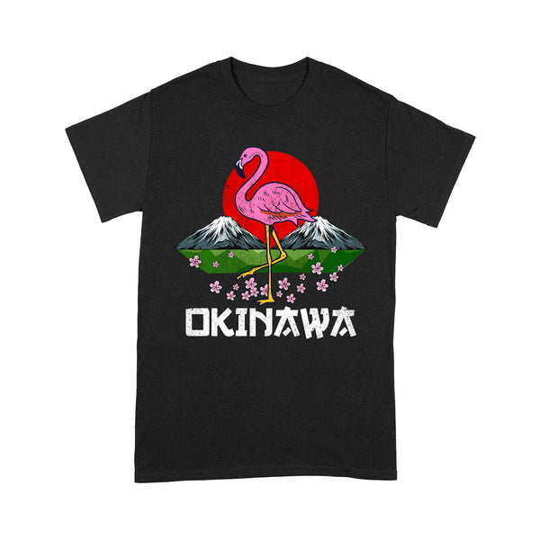 Okinawa Flamingo Cheery Blossom RPTS0175 - Okinawa T-Shirt