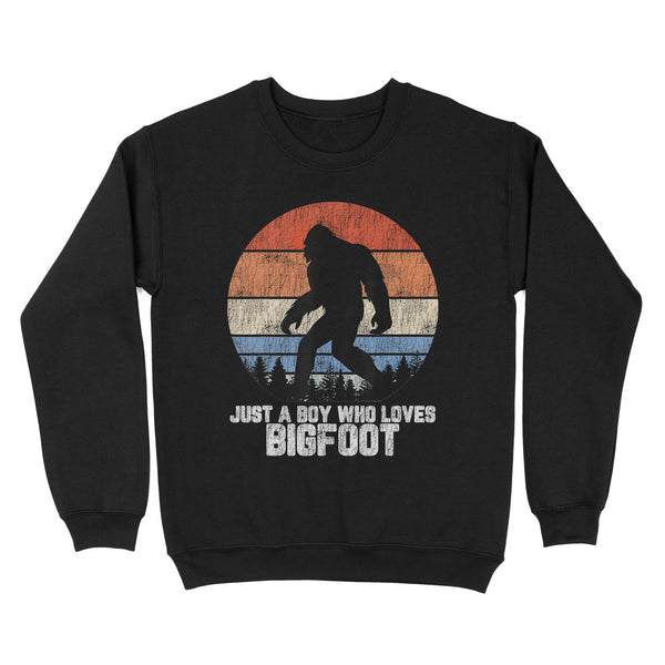 TeeMaru Bigfoot Sweatshirt MC037- Just A Boy Who Loves Bigfoot