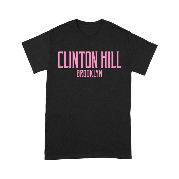 Brooklyn T-Shirt BKTS271 - Clinton Hill Brooklyn Text Pink