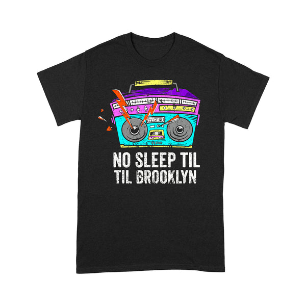 No Sleep Til Brooklyn Old School Boombox - TeeMaru Brooklyn T-Shirt BKTS264