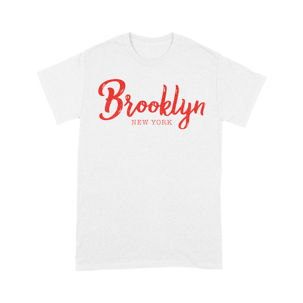 Brooklyn New York Retro Red - TeeMaru Brooklyn T-Shirt BKTS064